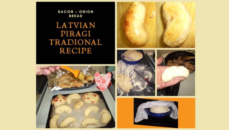 Traditional Latvian Piragi Recipe Nina Payne Grandmas Method Bacon Onion Buns Rolls Fresh Yeast