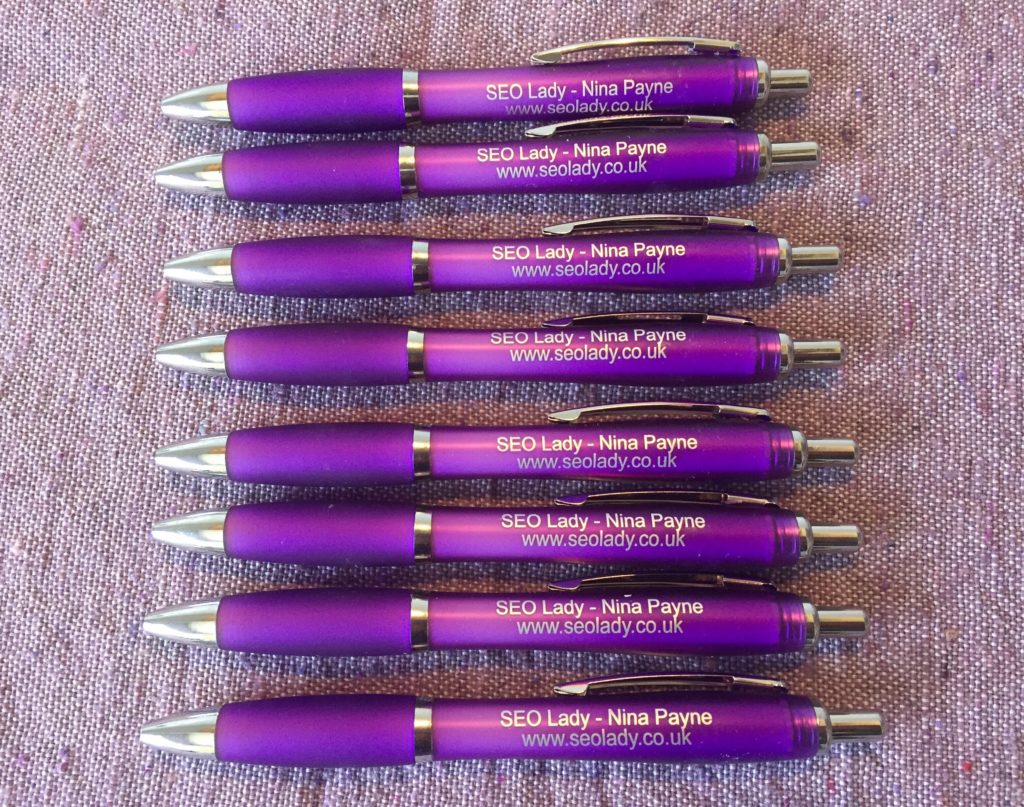 SEO Somerset Training UK Freelance Promotional Pens